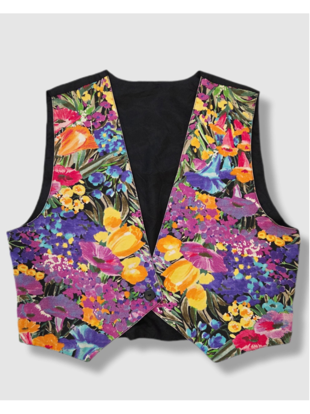 Vintage Gang Sport colorful vest, size M unisex 90s, made in Canada